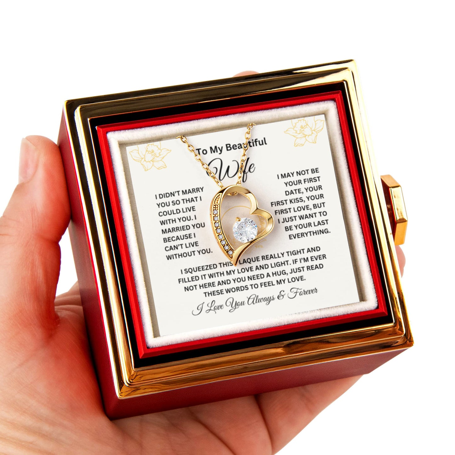 Luxury Rose Gift Box For Wife – Eternal Rose Display, Mother’s Day Gift, Romantic Keepsake Box, Unique Gift for Her, Decorative Rose Case