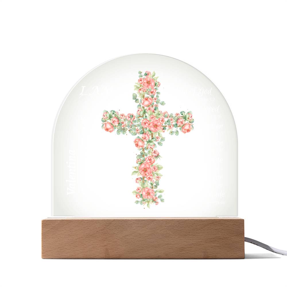 Personalized Acrylic Dome Plaque For Child | I AM with Bible Verses|Religious Event | Baptism | First Communion | Confirmation